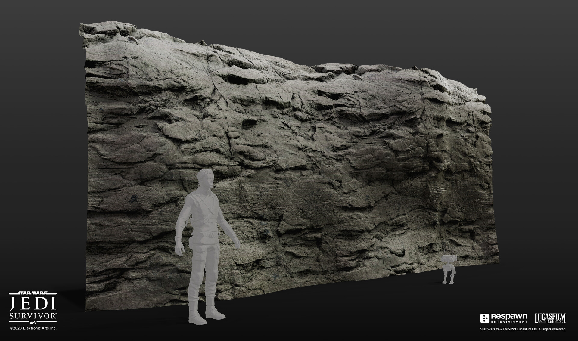 Alex Beddows - Starwars Jedi: Survivor - Rock Wall Materials