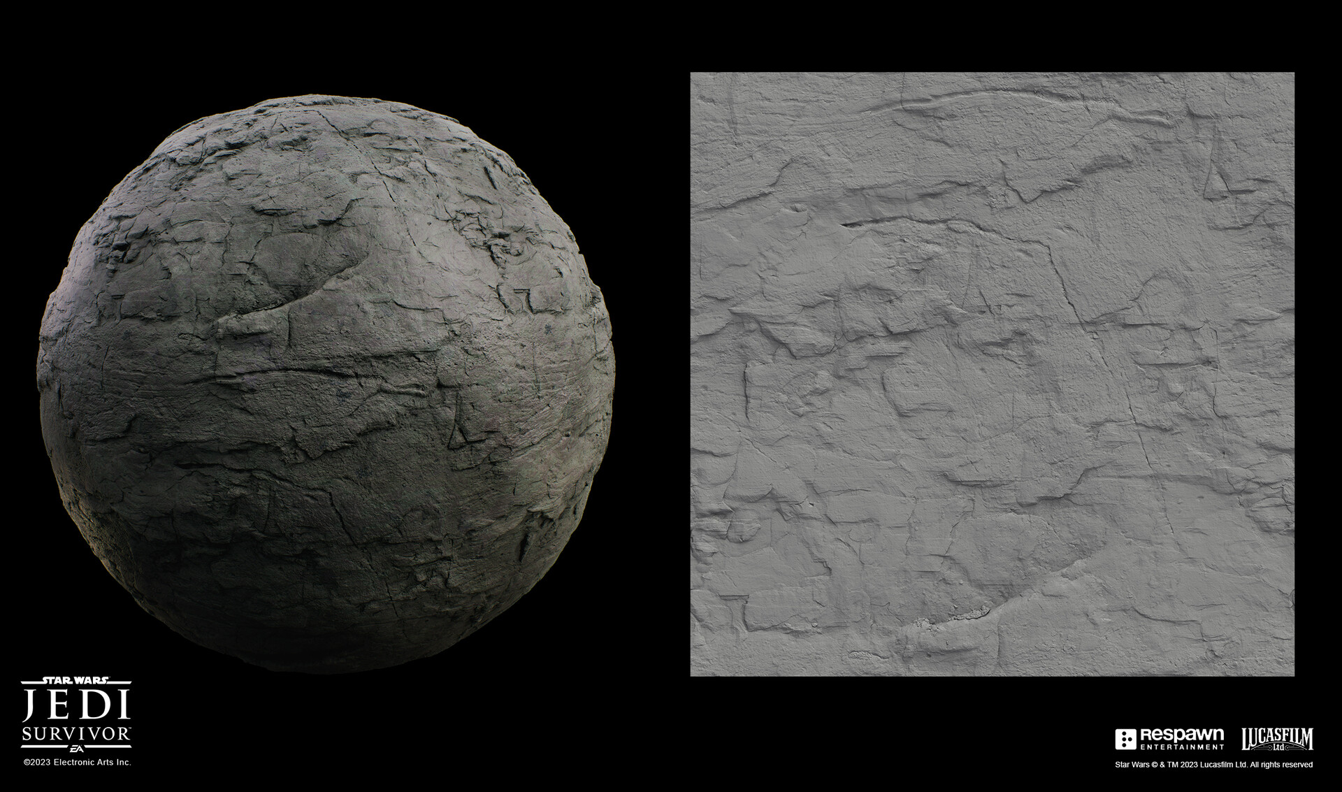 Alex Beddows - Starwars Jedi: Survivor - Rock Wall Materials