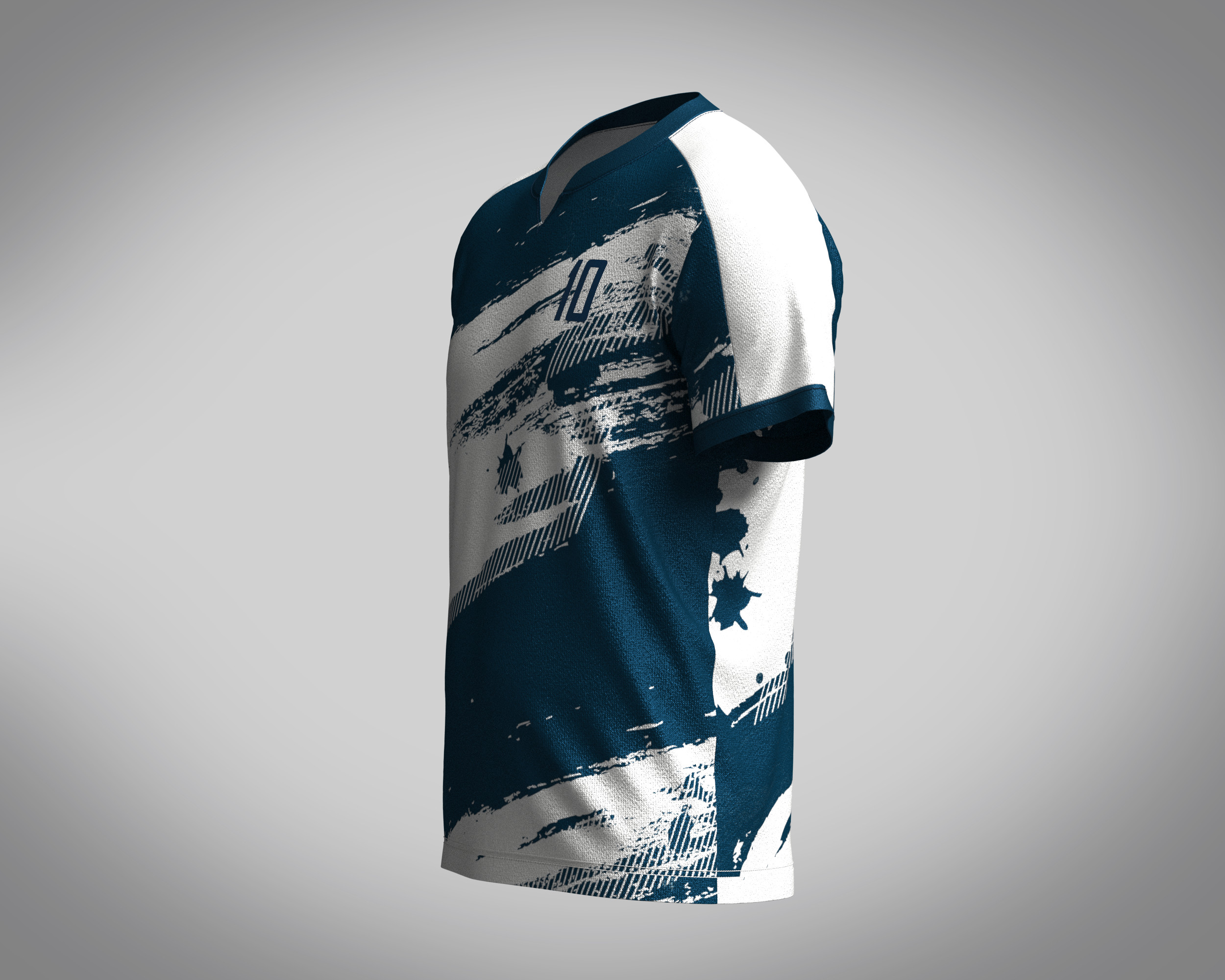ArtStation - Soccer Football Sky Blue with white color Jersey