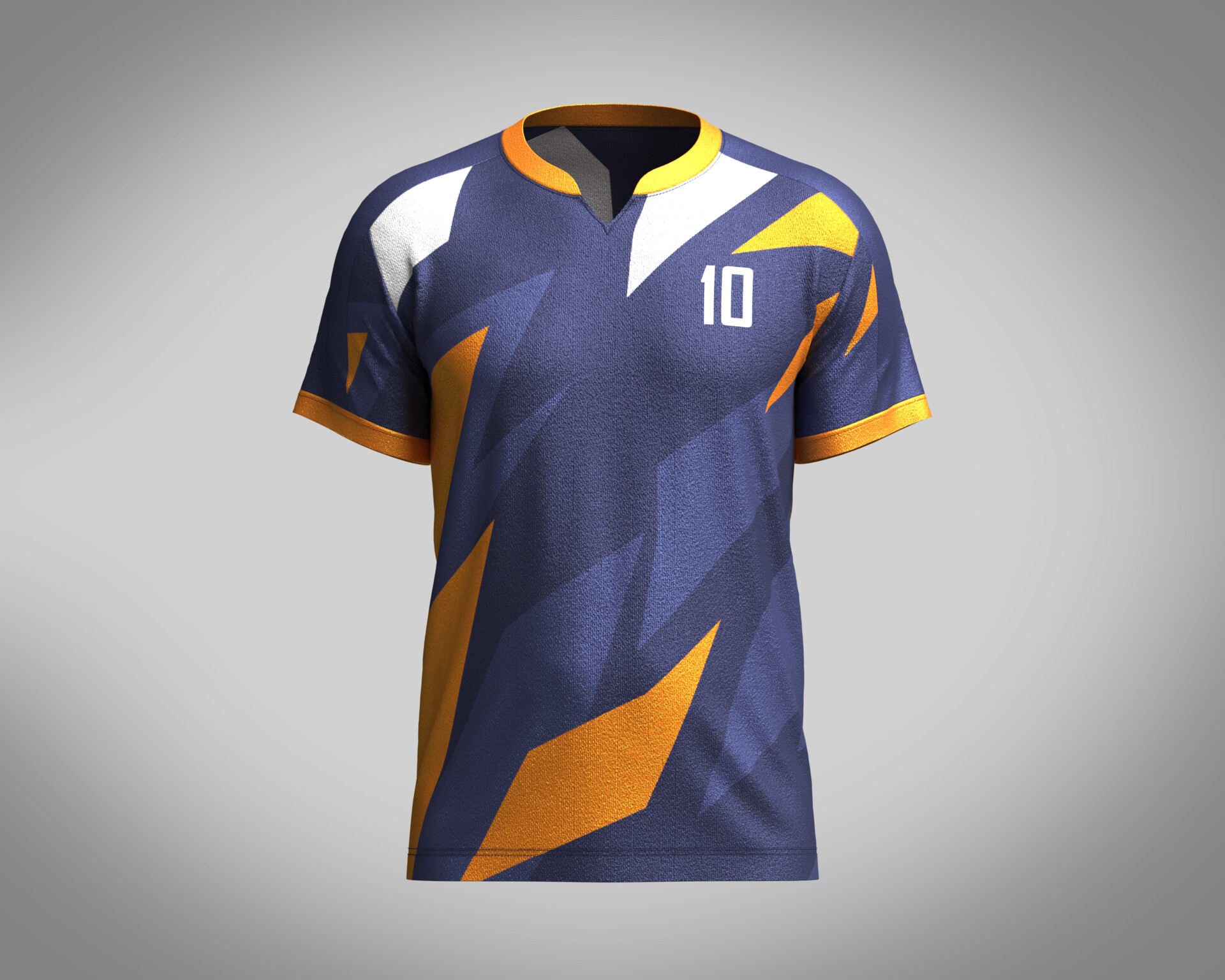 Orange and sales blue soccer jersey