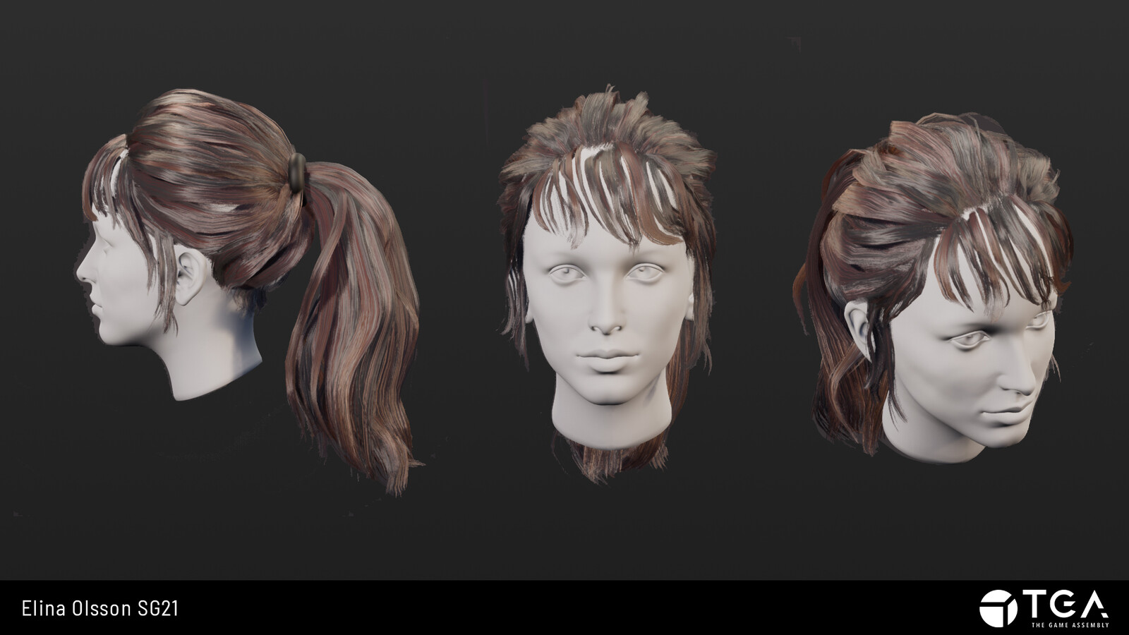 Hair Cards made using XGen