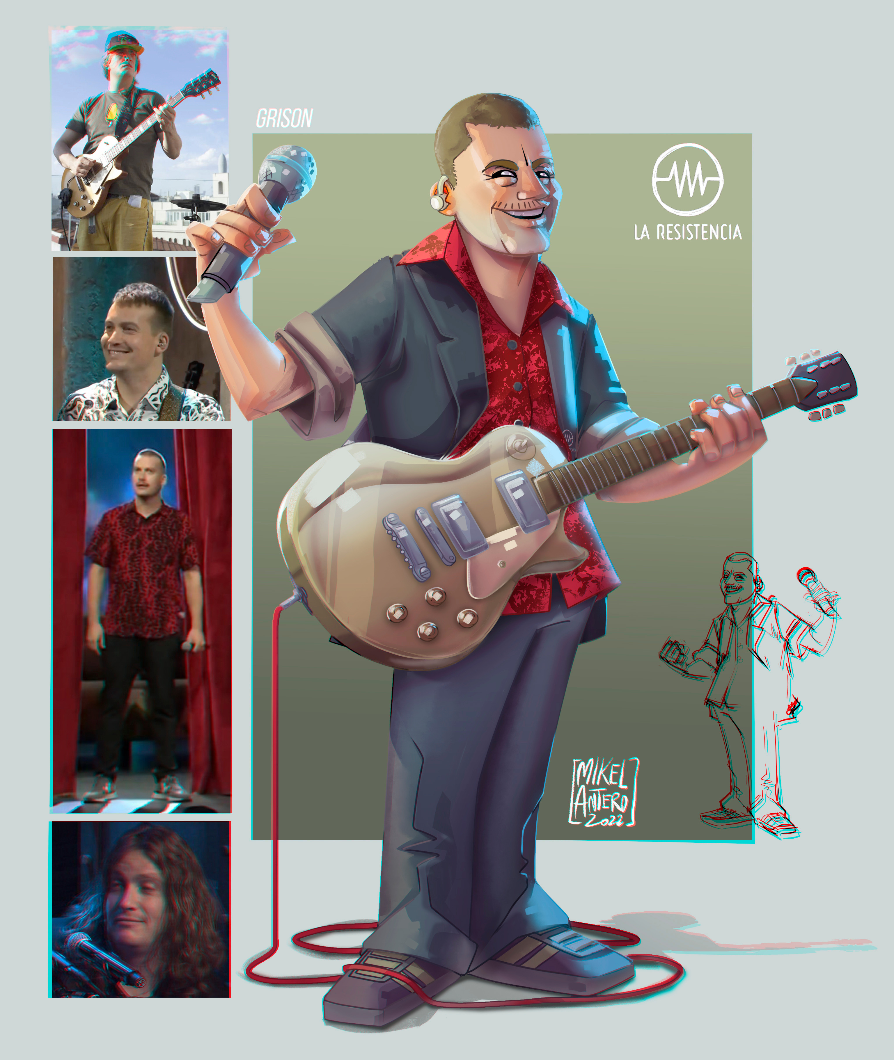 Character design for the best late night show "ever". Here is new Grison!
