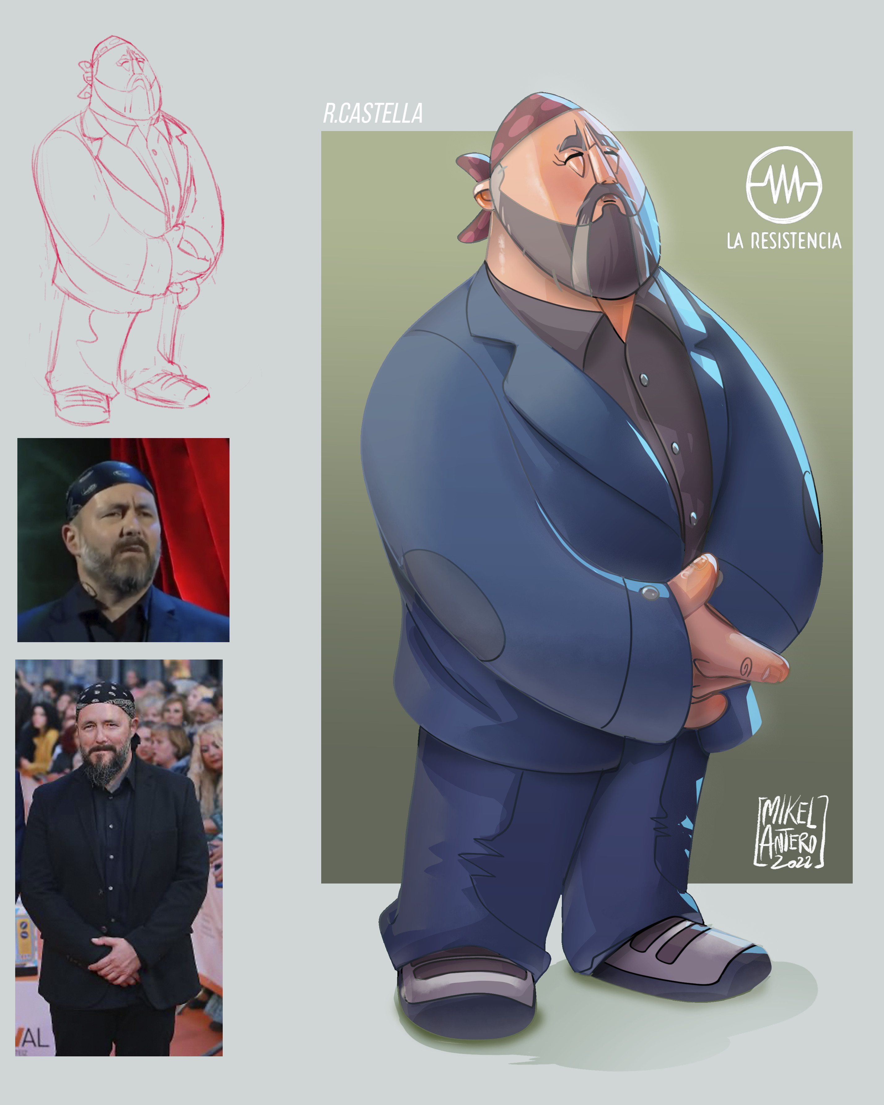 Character design for the best late night show "ever". Here is Ricardo Castella!