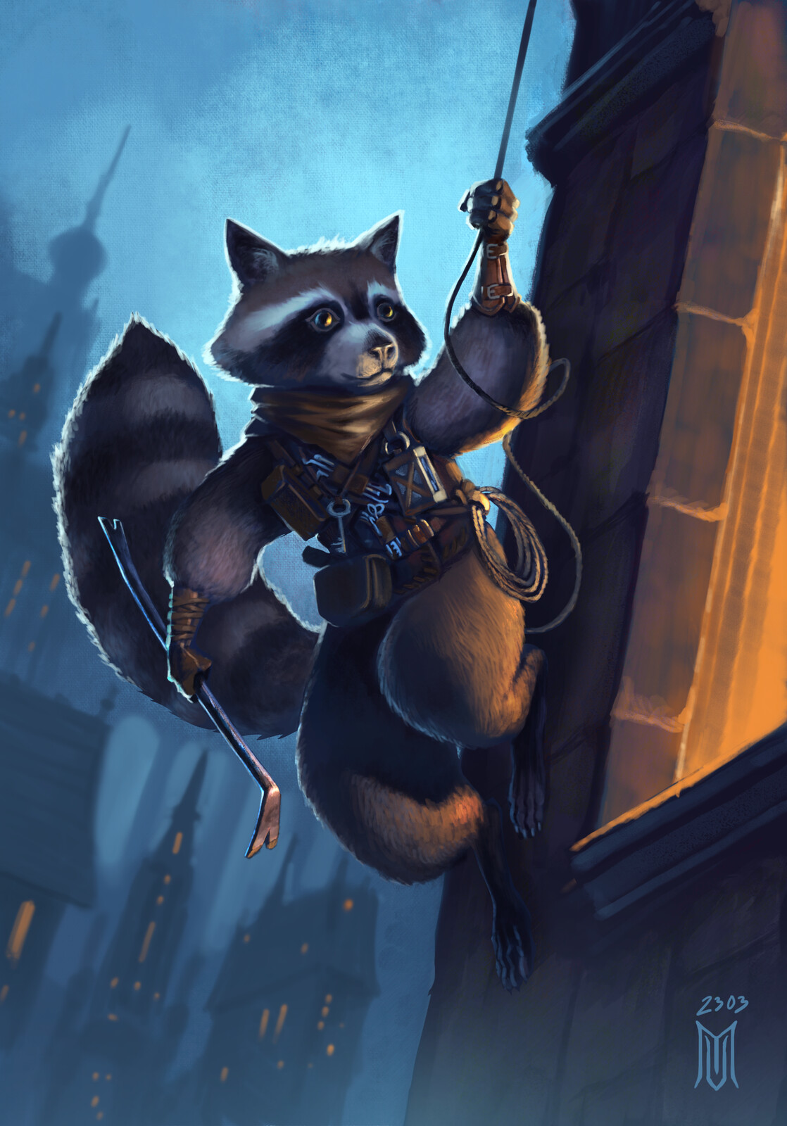 Máté Veres - Raccoon Burglar