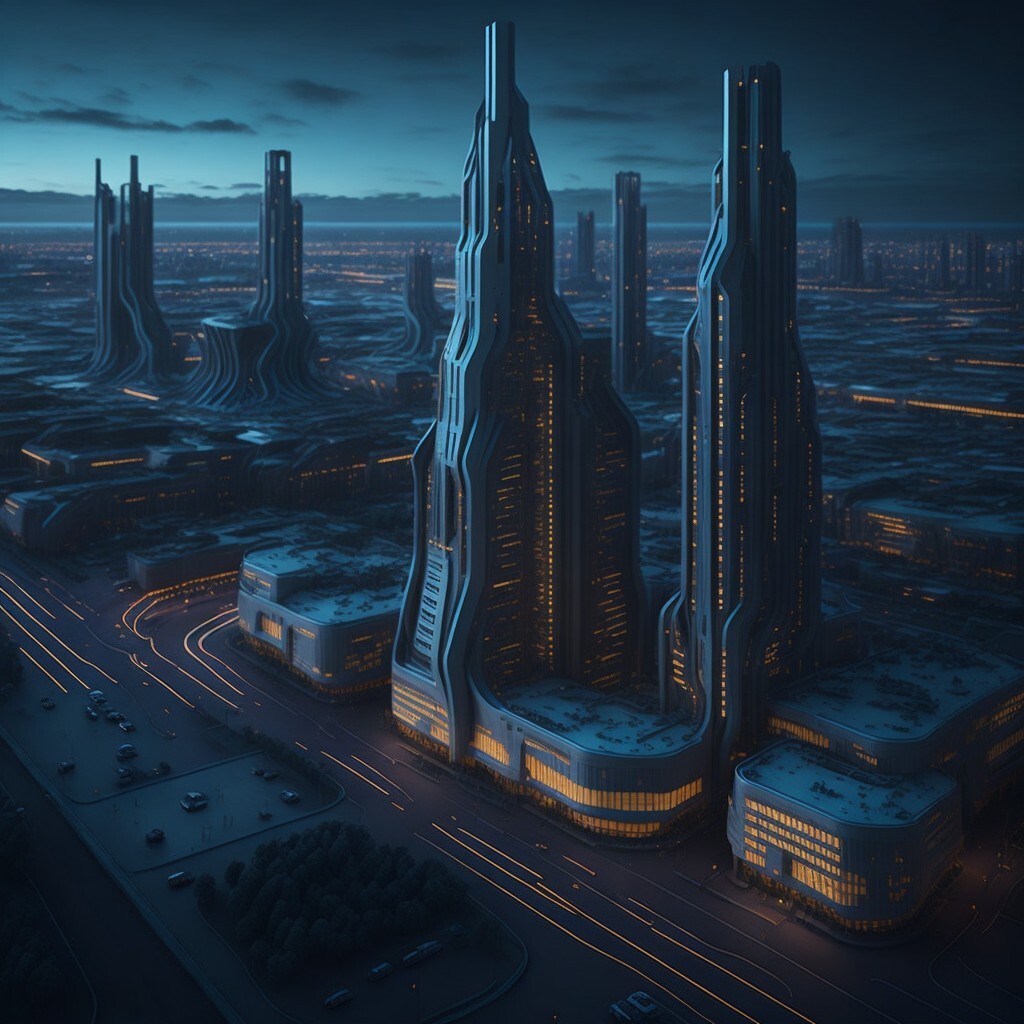 ArtStation - Sci-fi futuristic city Chelyabinsk