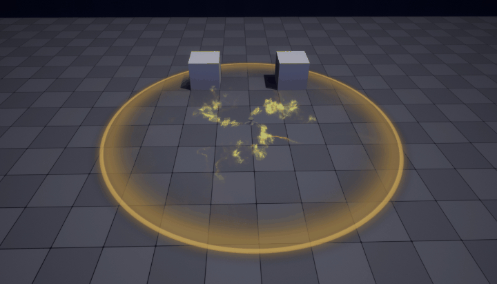 Range indicator and back ground texture