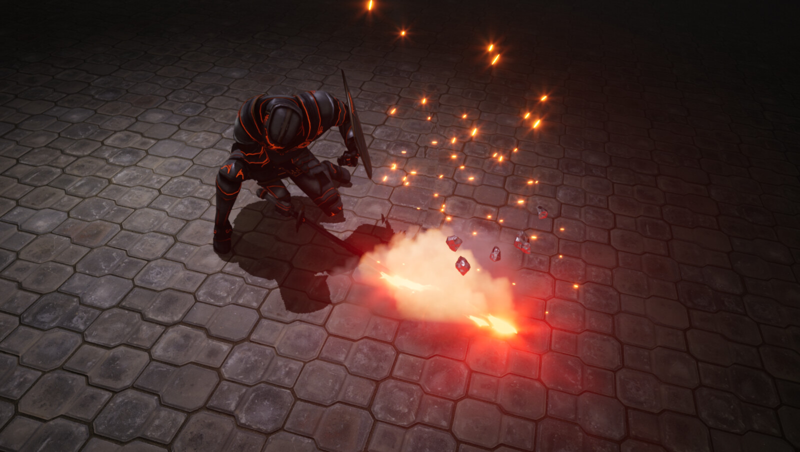 Explosion: smoke