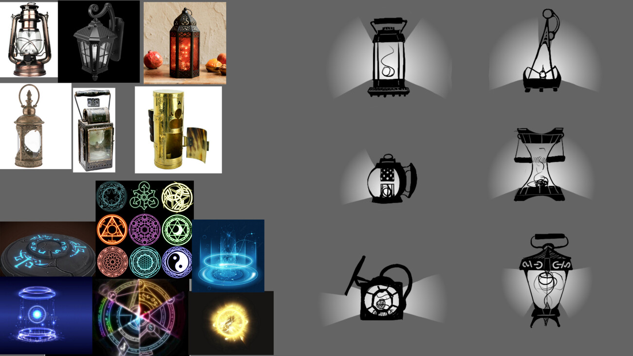Concepts for Magic lights and lanterns