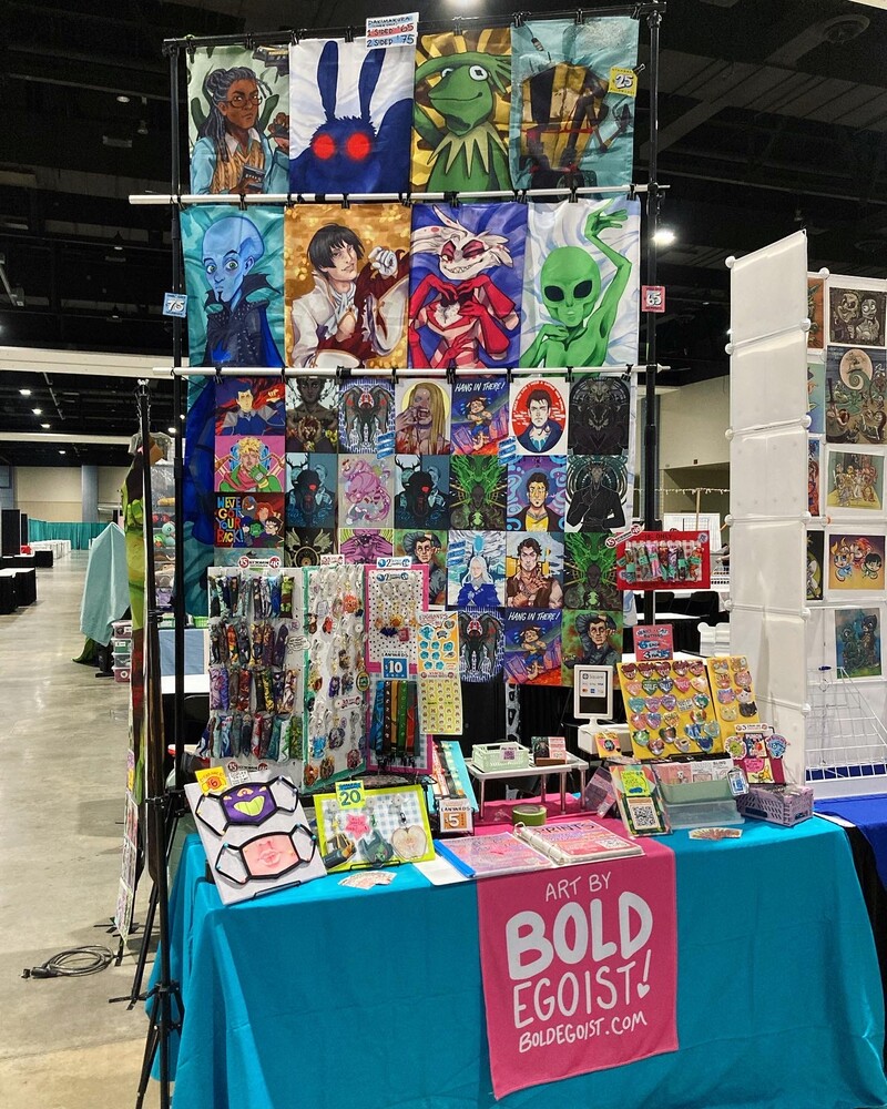 whinges  Open for business at Anime Boston artist alley