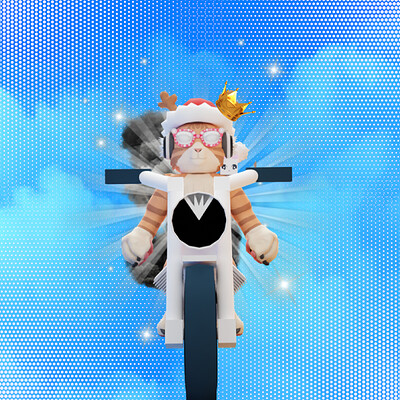 ArtStation - 🐯👩‍🎨 Roblox GFX fanart for Catzblox Happy Early Easter  (2023)! (I joined his art contest on Twitter!) 🐰⚪⚫