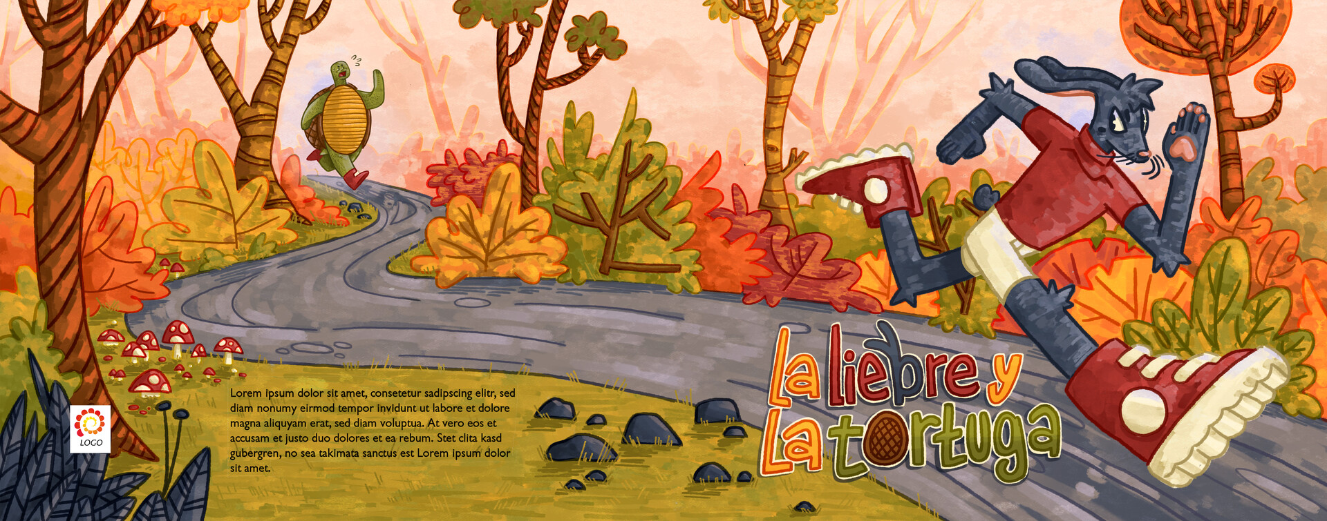 Cuento Ilustrado: La Liebre Y La Tortuga