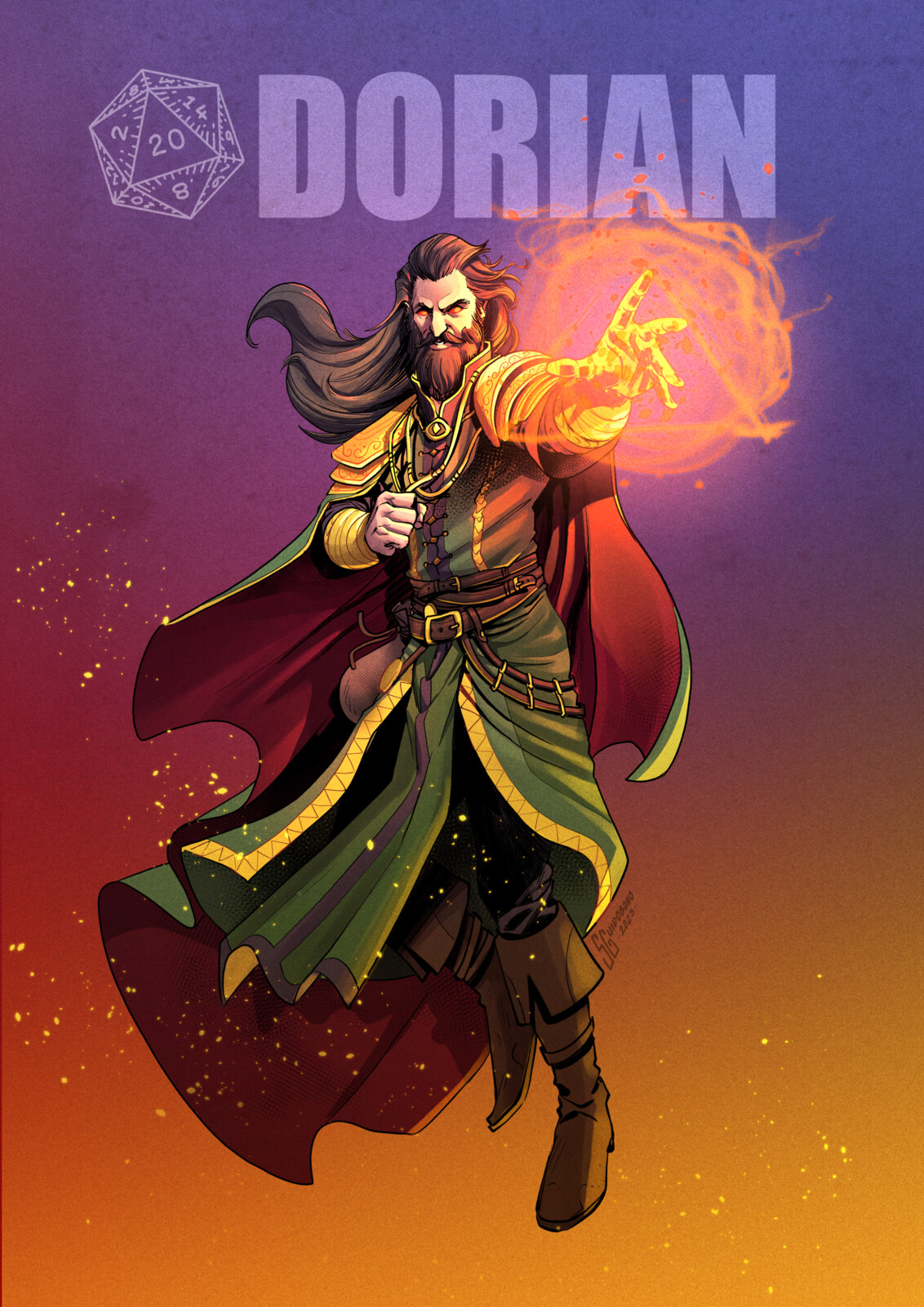 Half-Elf Sorcerer Draconic Bloodline | D&amp;D Character Design