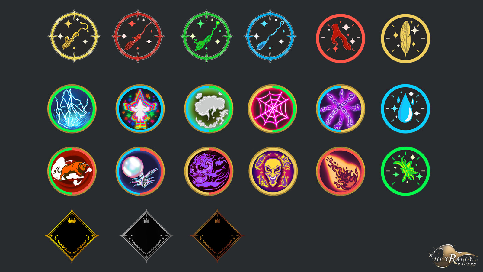 Hex Rally Racers UI Icons