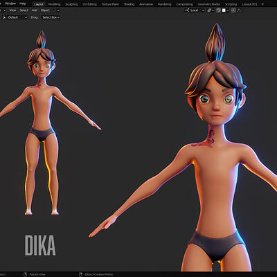 Blender Character Modeling - Dina Style 1 With Basemesh