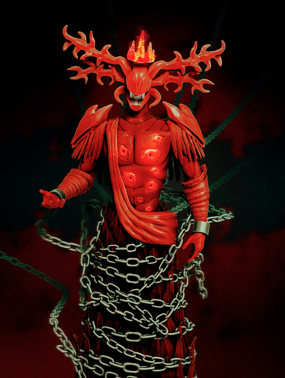 ArtStation - The Scarlet King (SCP-001)