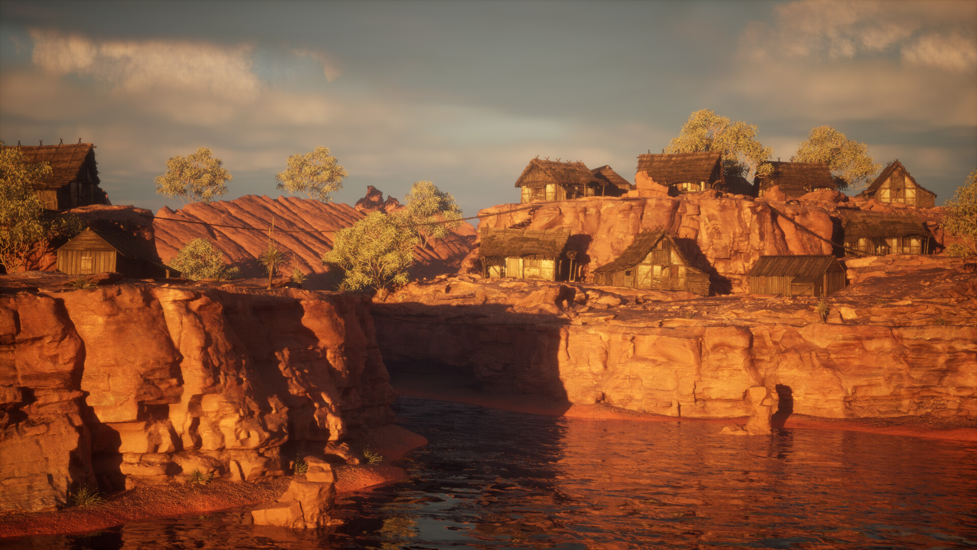 ArtStation Cliff Town