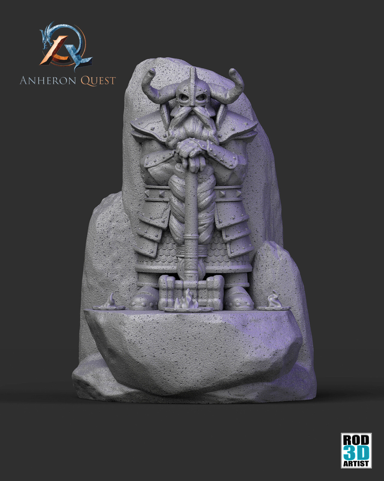 Dwarf god Annor statue