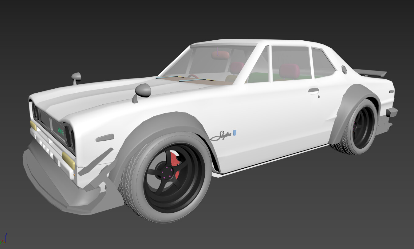 ArtStation - Nissan Skyline 1970 GTR