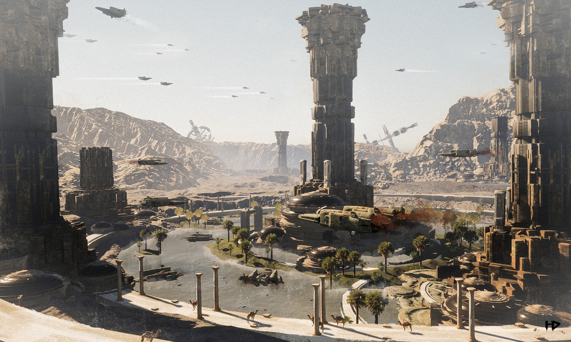 ArtStation Tower city