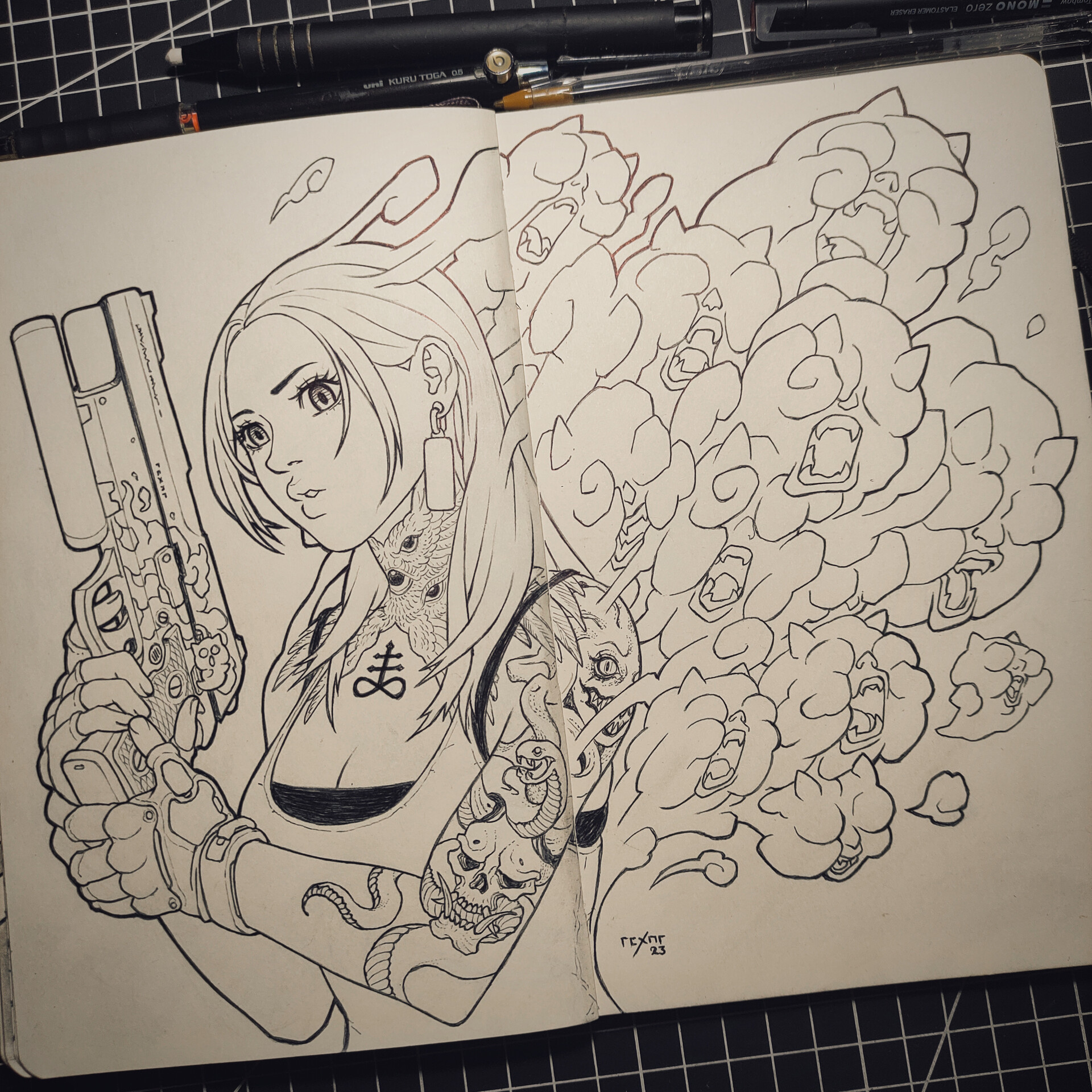 ArtStation - Ballpen Sketch 003