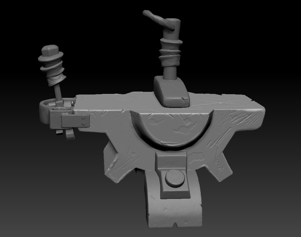 WoW Anvil Station (Back2) in ZBrush
