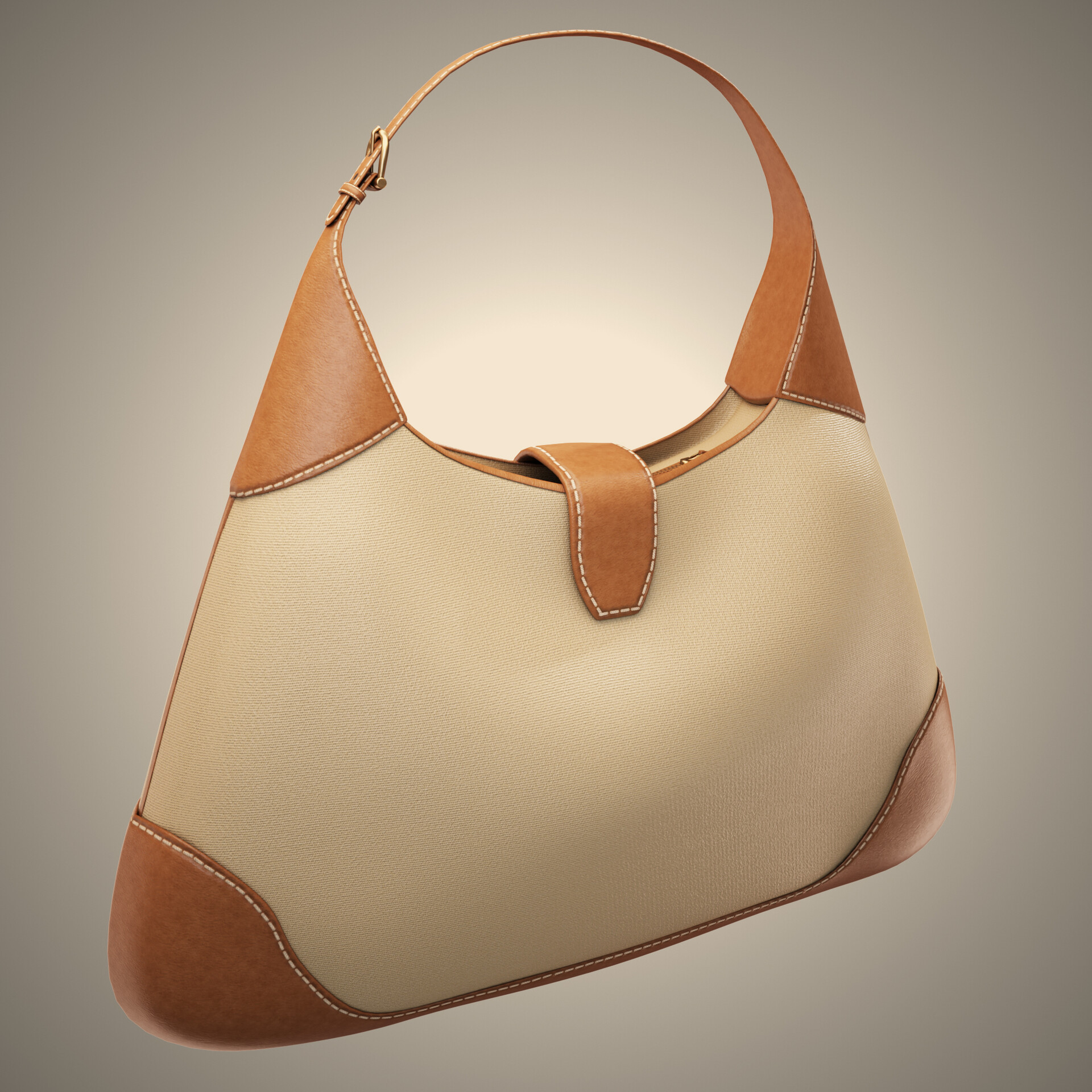 3D model Gucci large Aphrodite shoulder bag VR / AR / low-poly