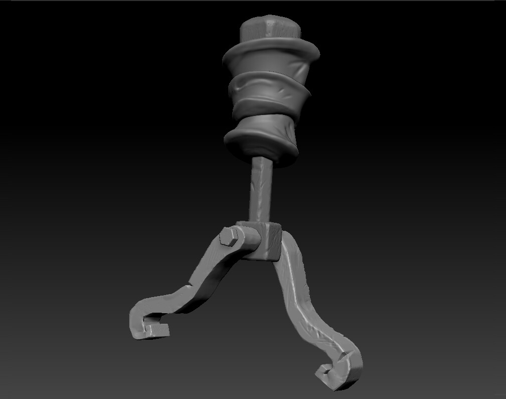 WoW Anvil Station_CALIPERS_FRONT in ZBrush