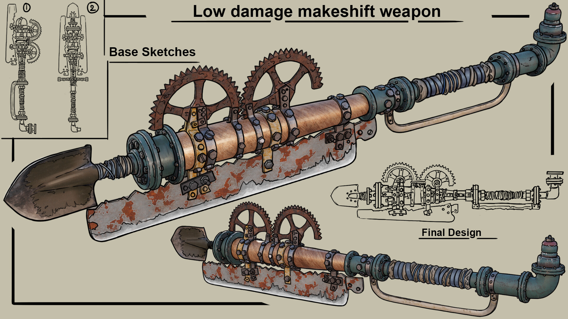 ArtStation Art Test : Makeshift Weapons ArtStation Art Test : Makeshift Weapons