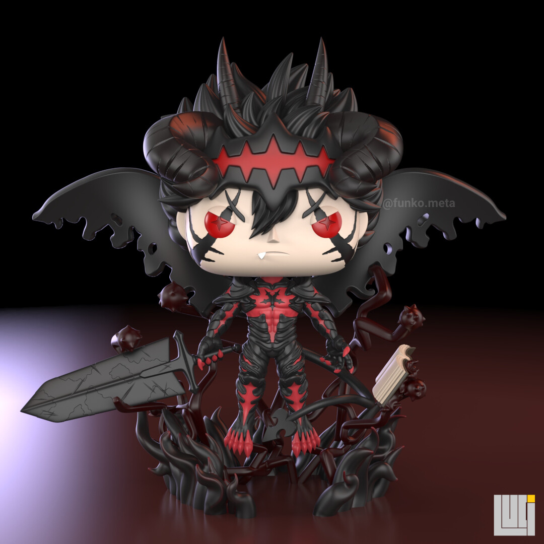Lucian Bogdan Black Clover Asta Devil Union Funkopop fanart