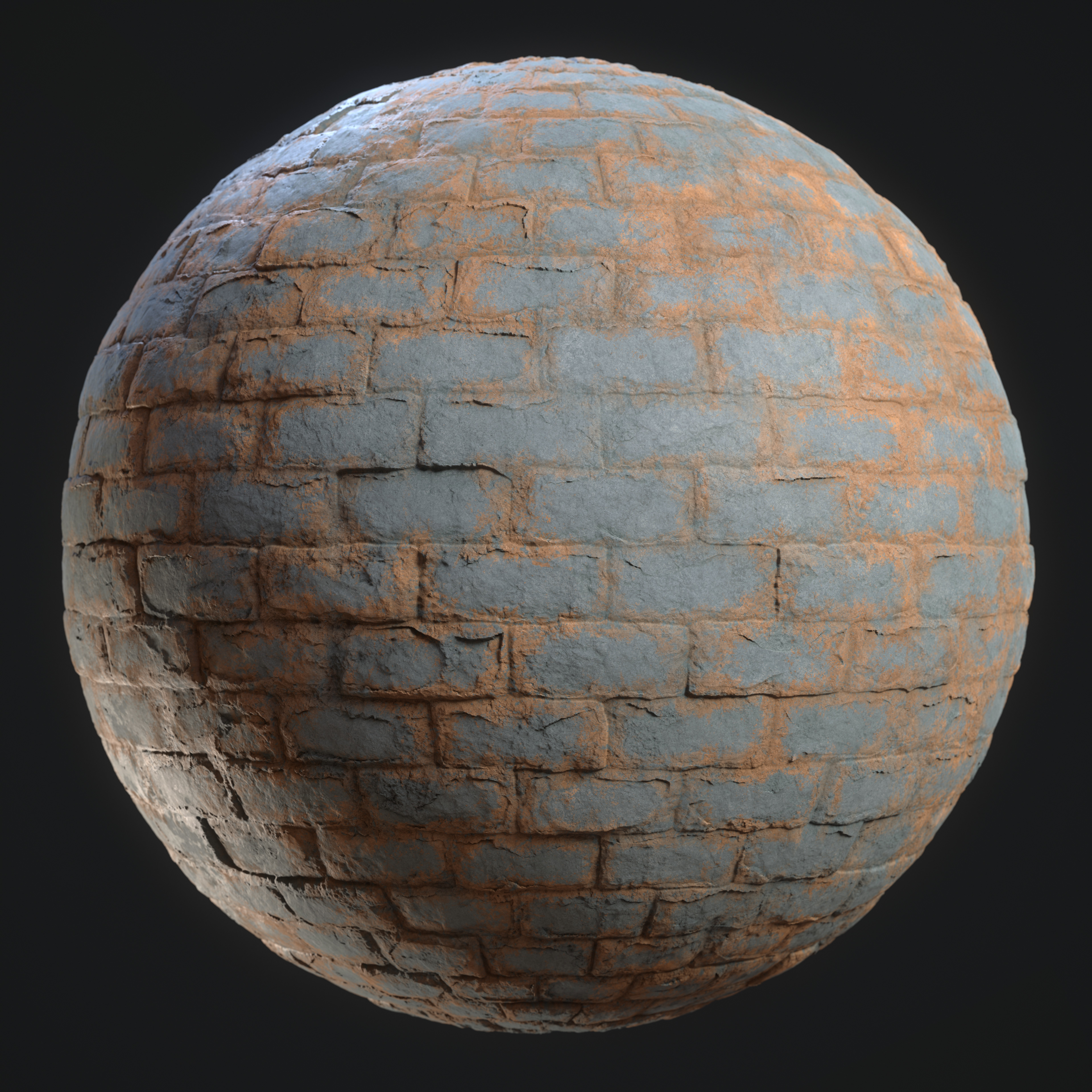 Painted Stone Wall