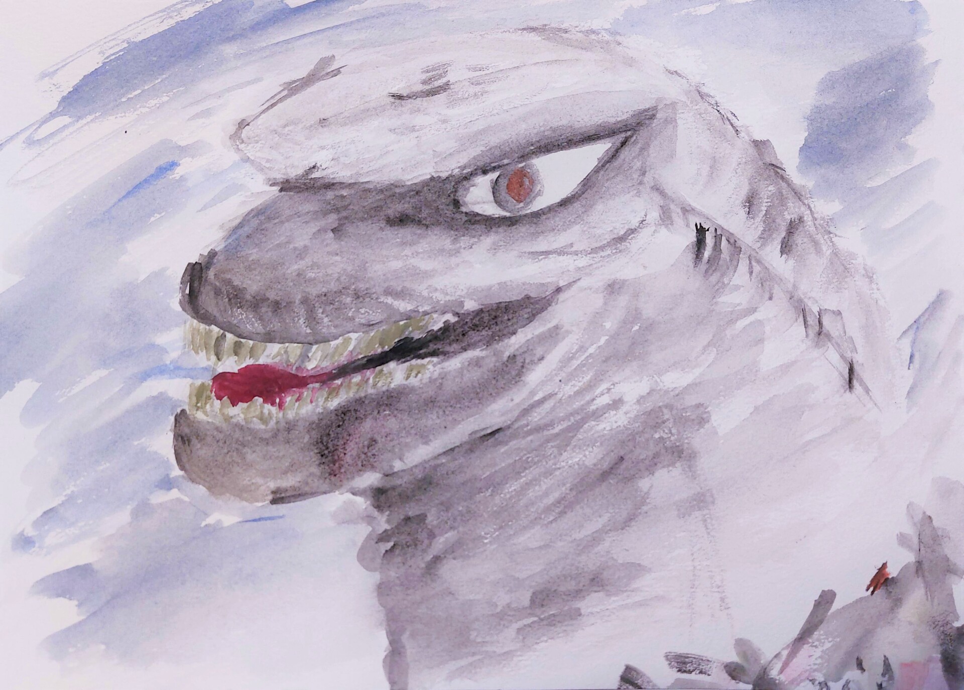 ArtStation - Godzilla - Watercolor