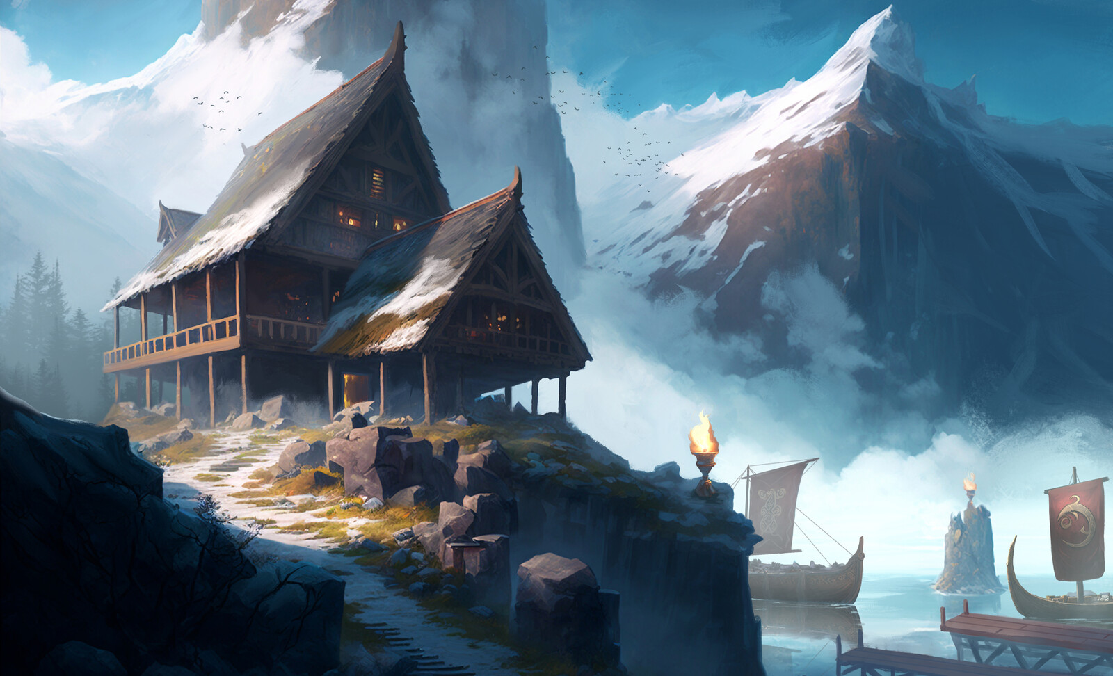 Mountain trading post