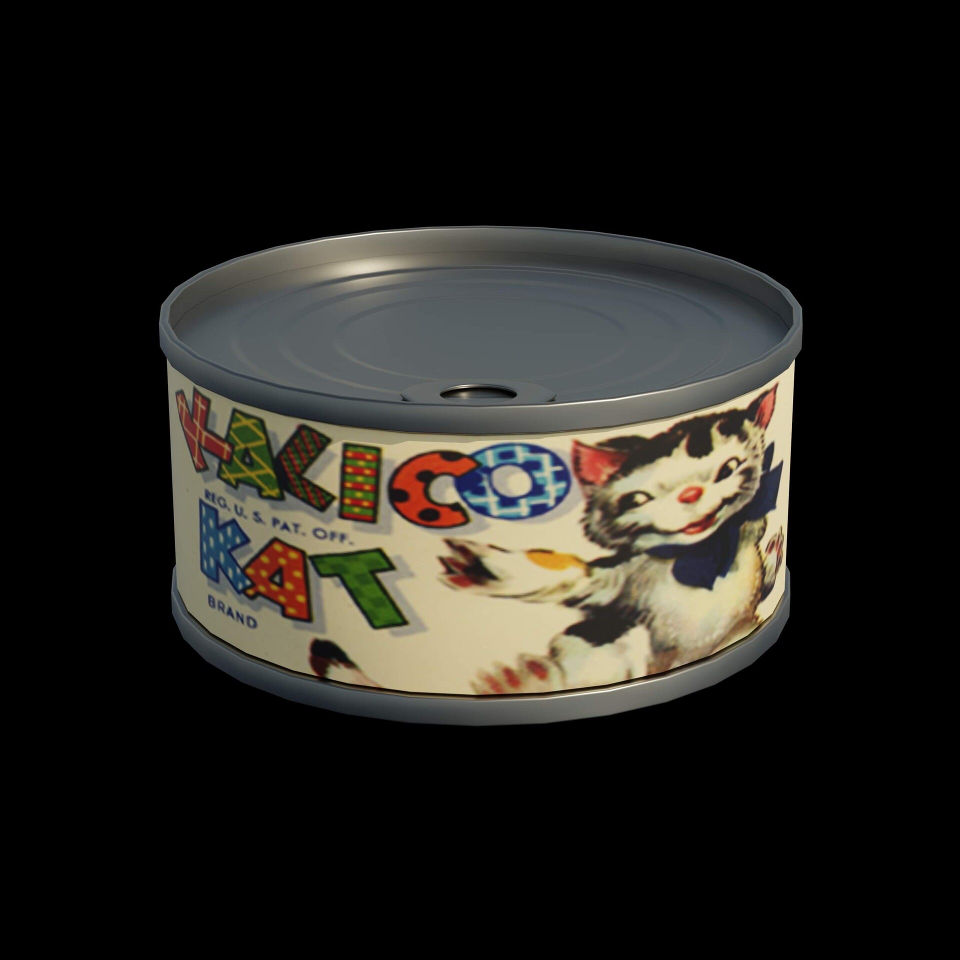 ArtStation Cat Food Game Asset for Kitty Catch