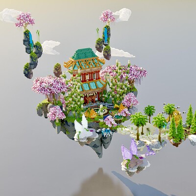 My Minecraft Pagoda by AlyxVixen -- Fur Affinity [dot] net