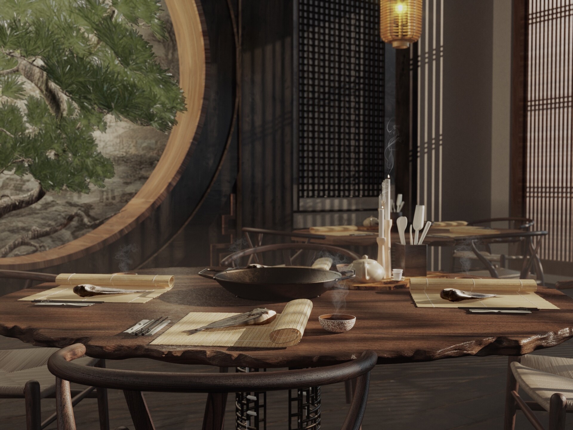 ArtStation Traditional Chinese hot pot restaurant 🍲