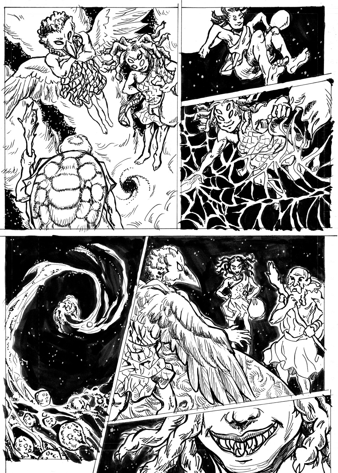 Inks for the Pillars of Creation with Dan Anansi.