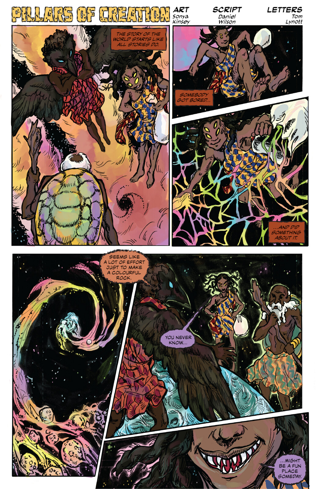 Colours for The Pillars of Creation with digital.
