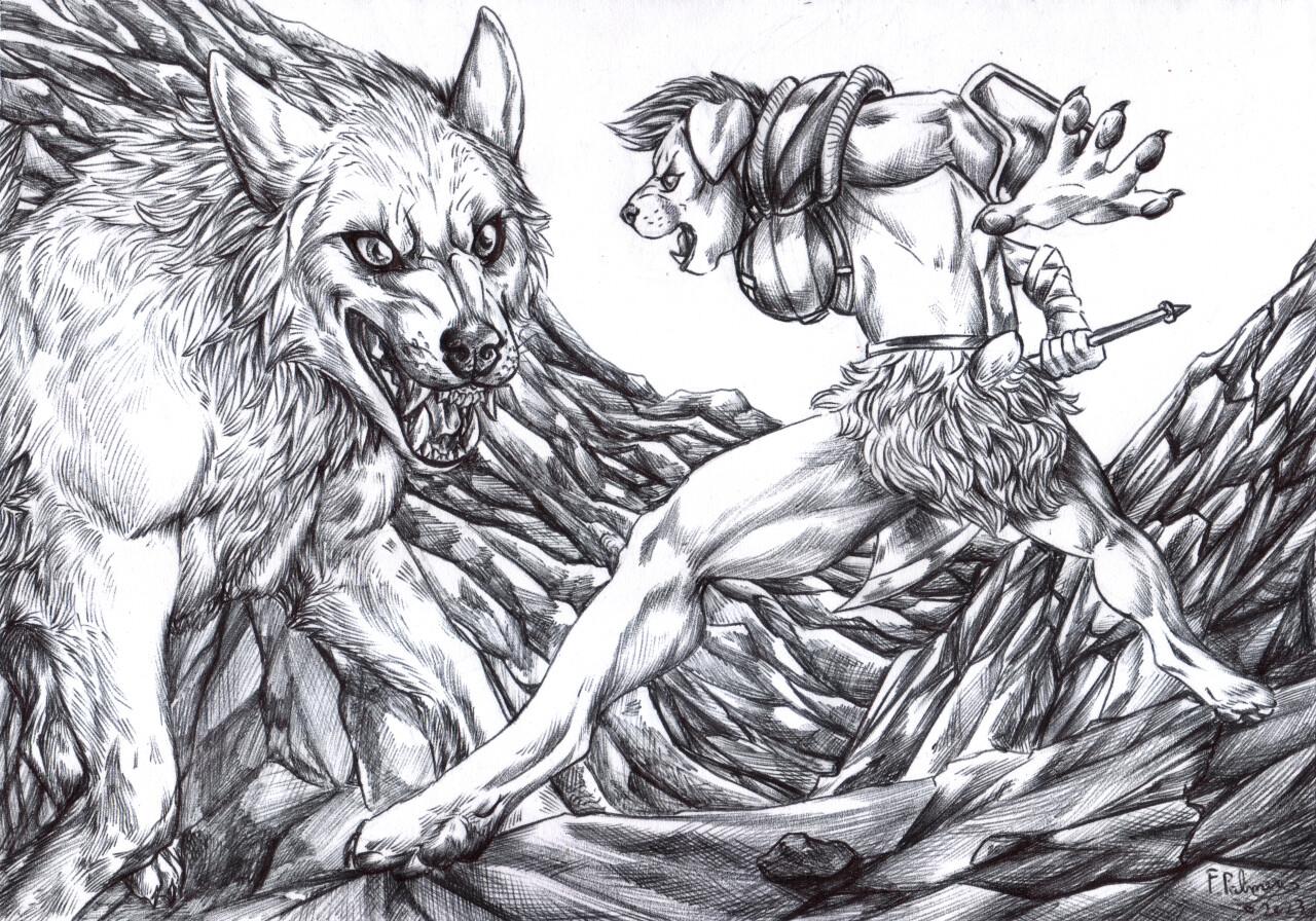 WIP 1 - Ballpoint pen 