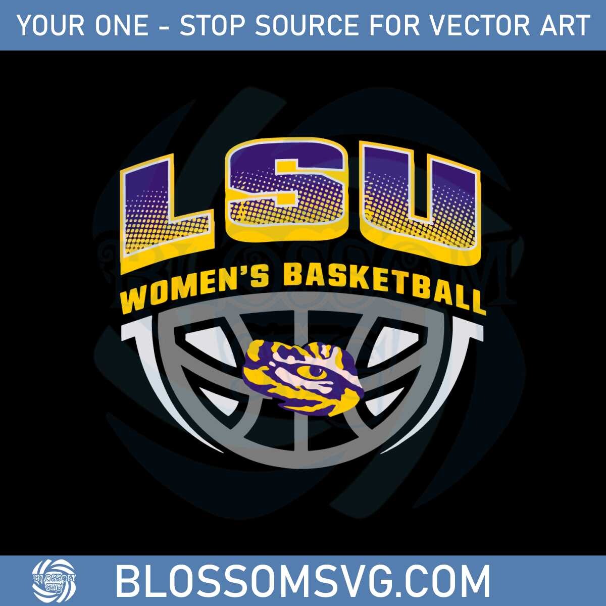 LSU Tigers 2023 NCAA Women’s Basketball National Champions Logo Svg