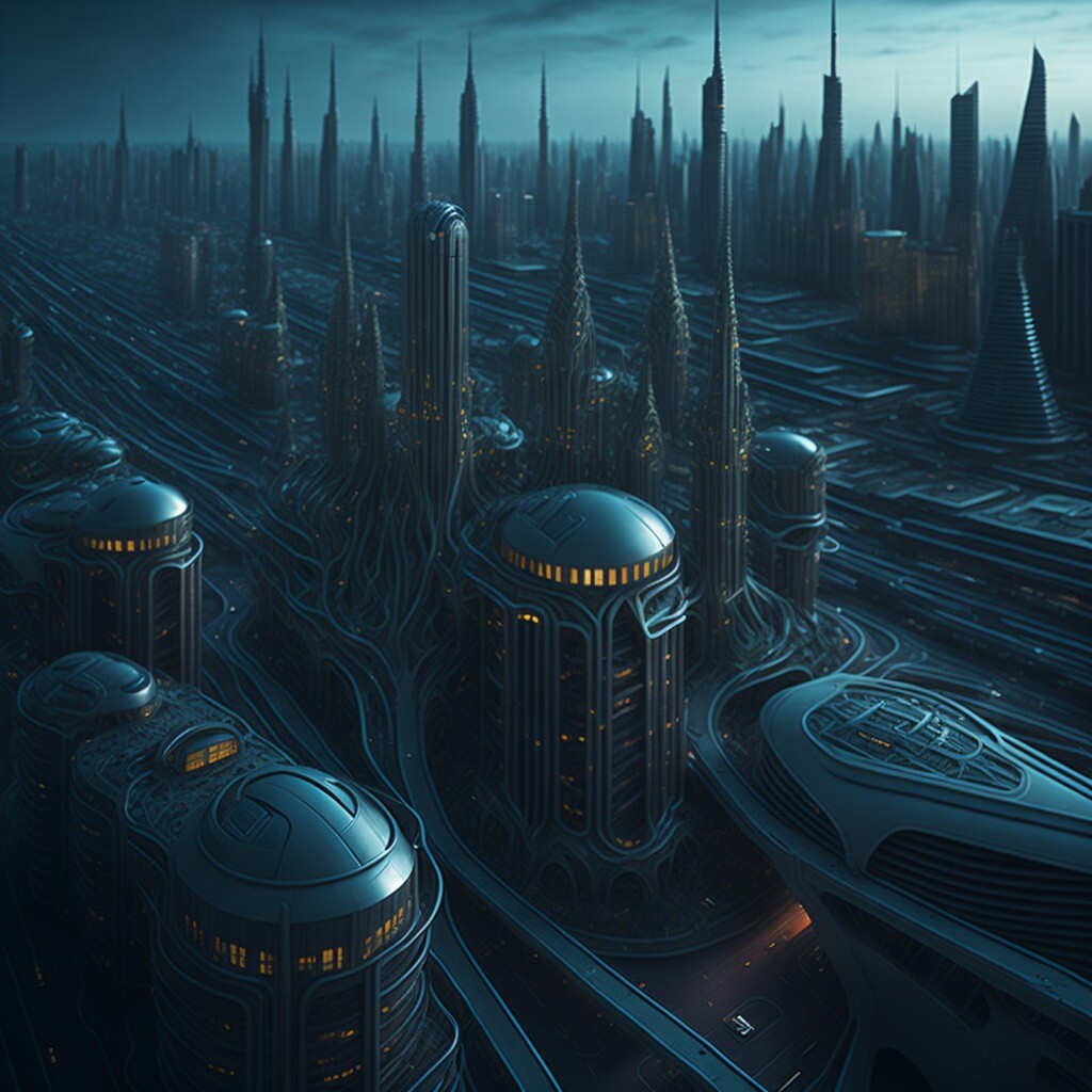 ArtStation - Sci-fi futuristic city Moscow