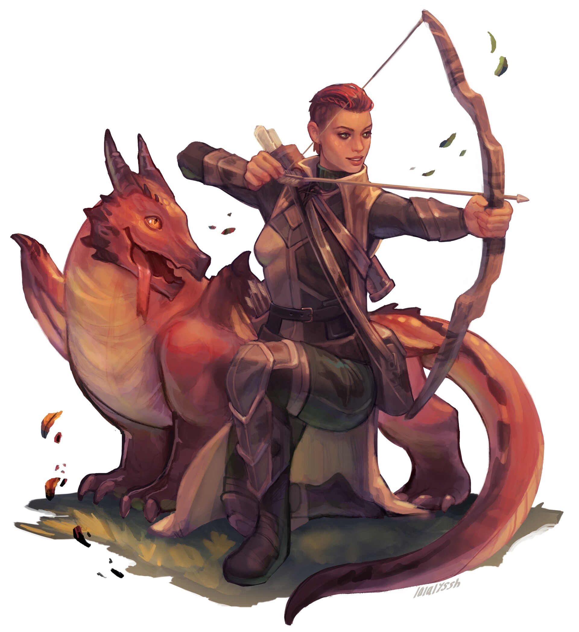 ArtStation Delphyne the Drake Warden Ranger