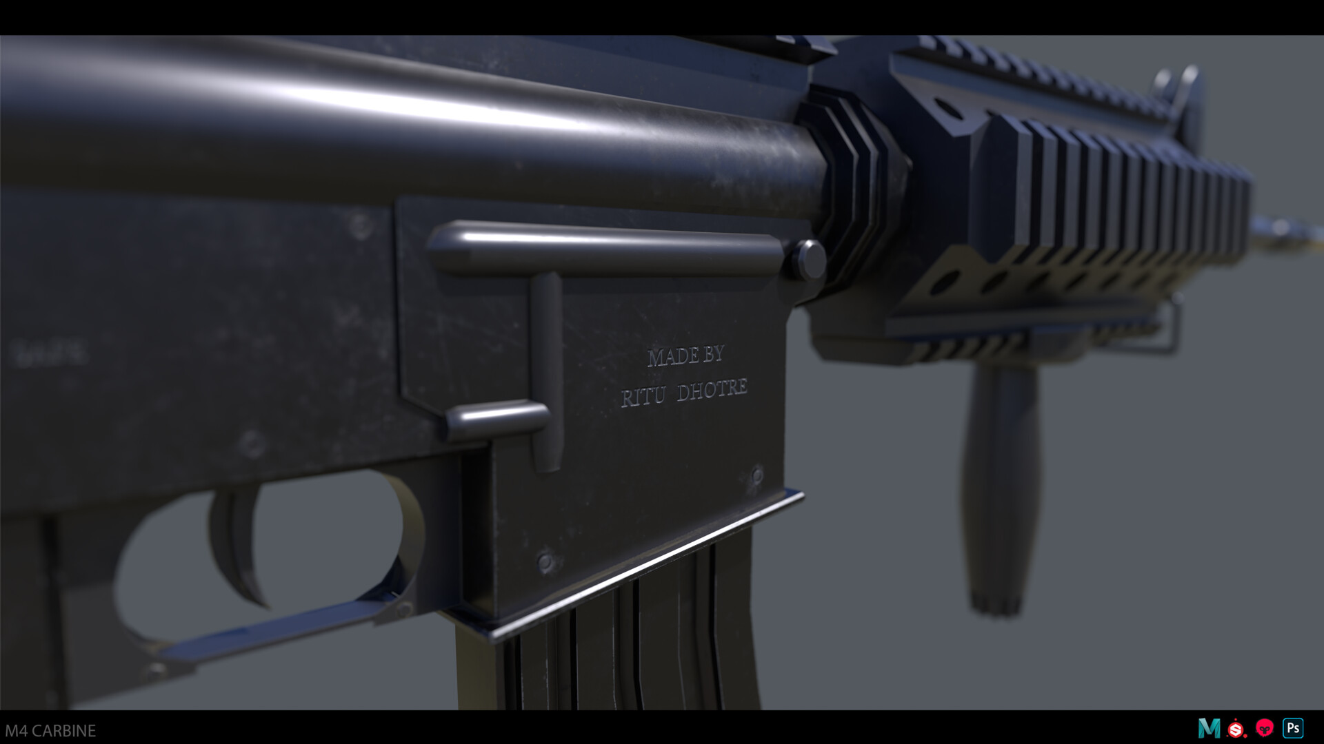 ArtStation - Nerf style M-4 carbine blaster mod.