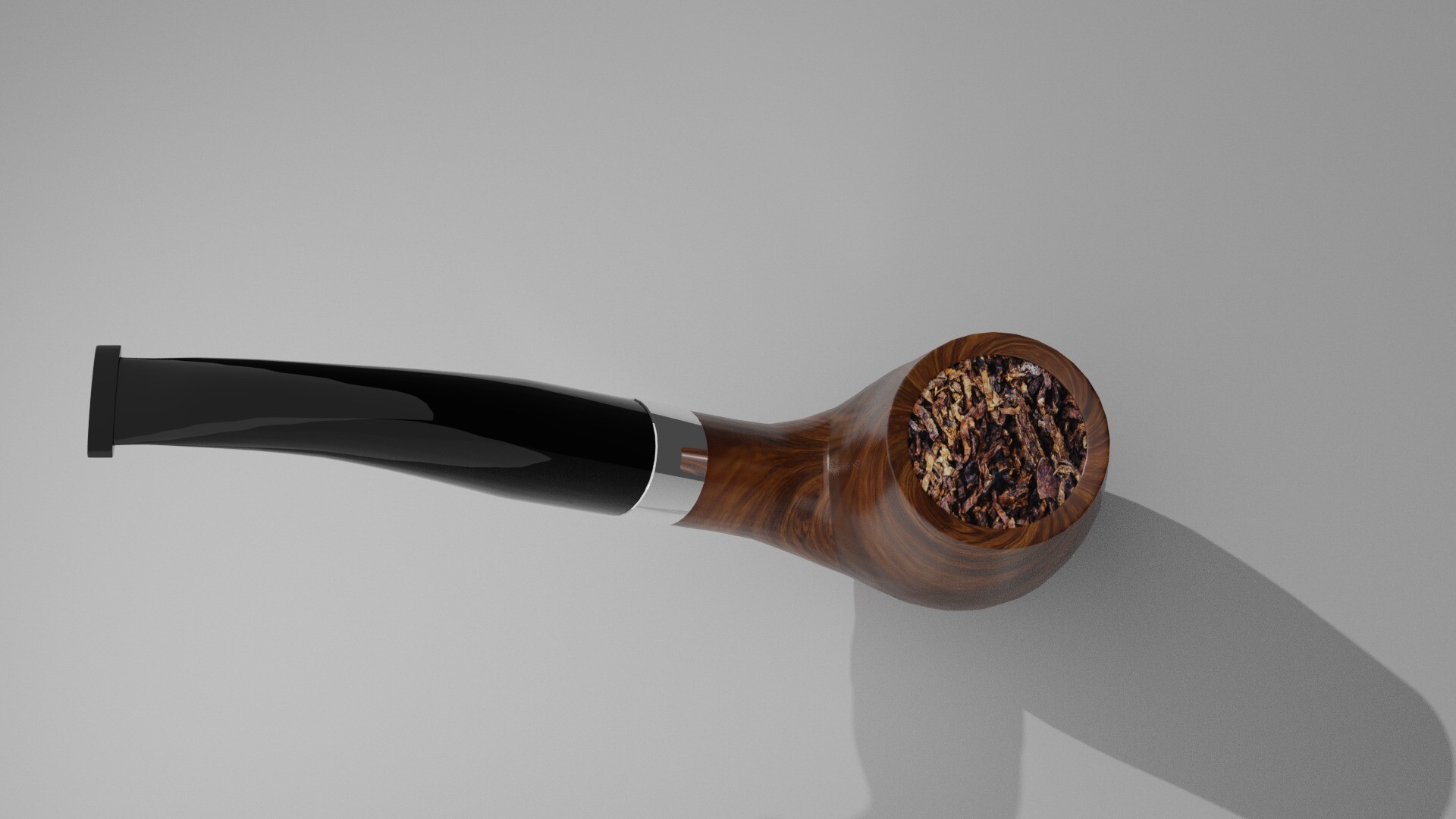 Zaheer Smoking Pipe created in Blender