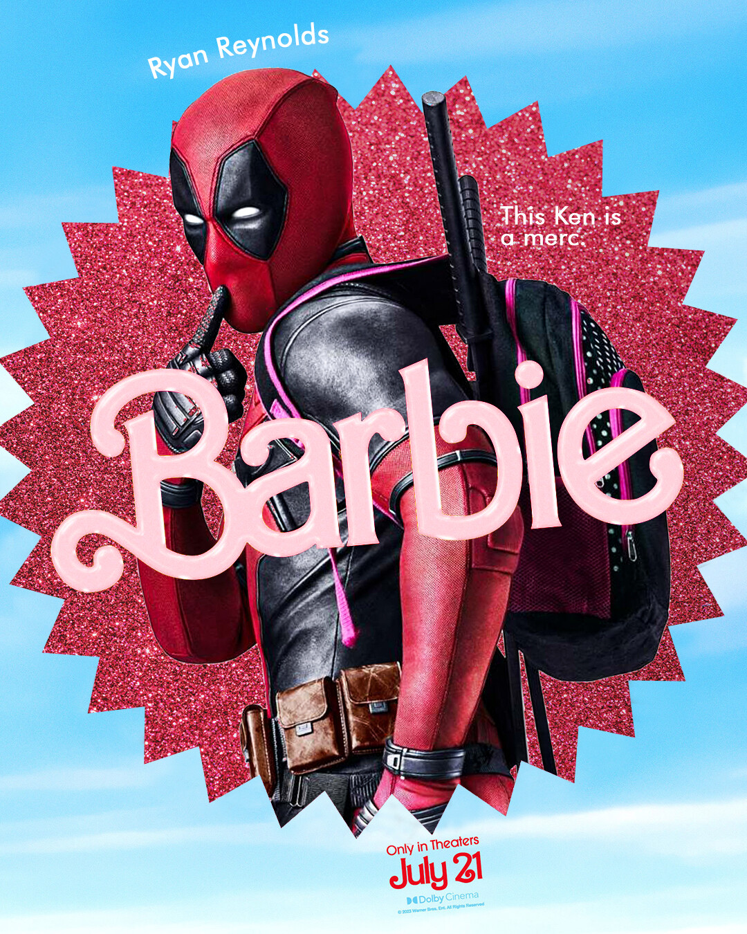 ArtStation deadpol x Barbie poster
