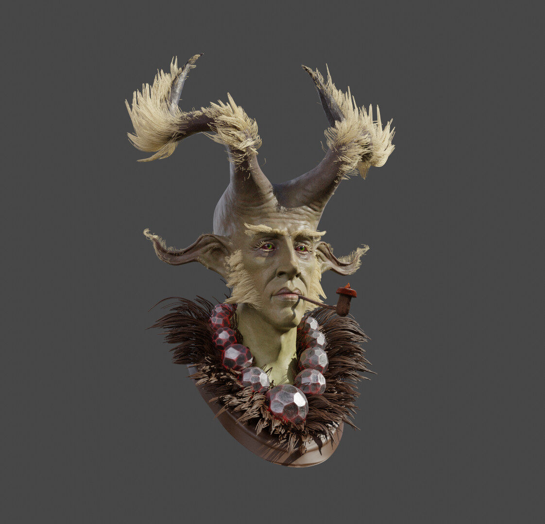 Brows, burns and horn fur.