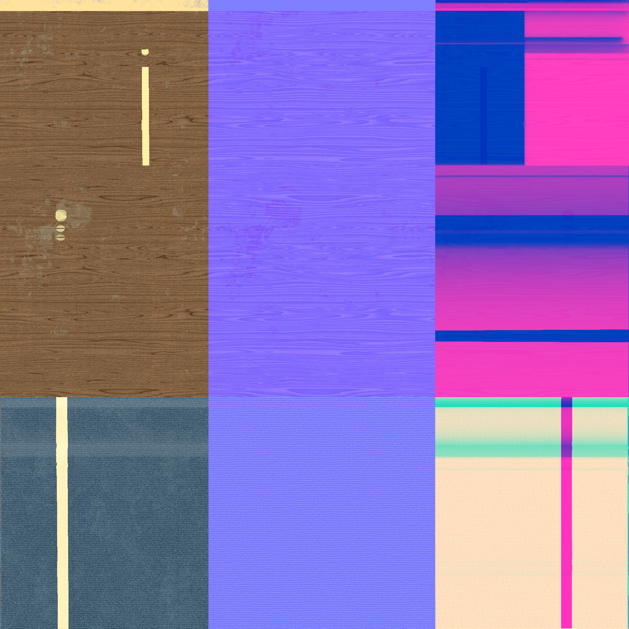 Texture maps for one of the variations of stairs