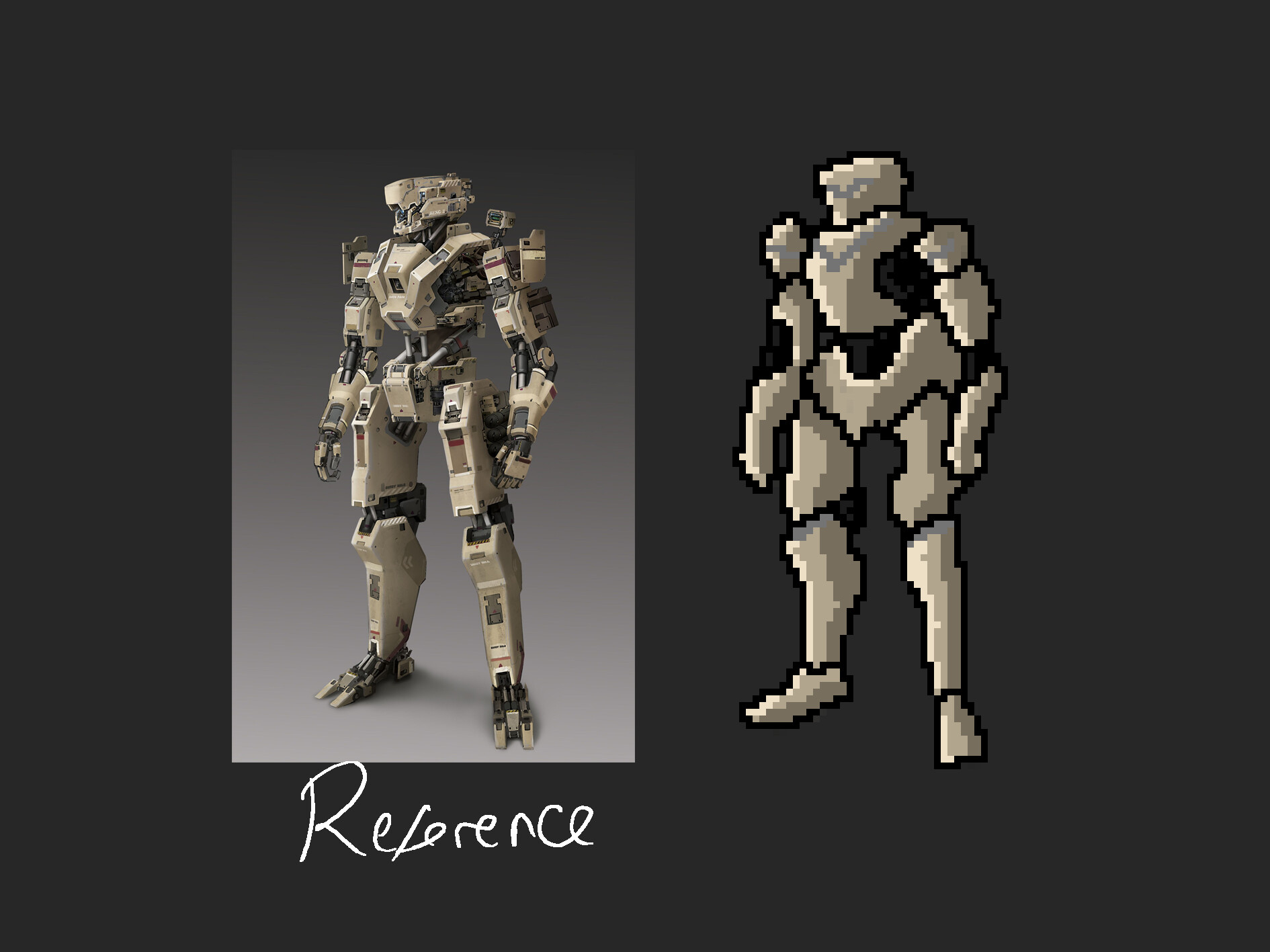 James whitehead pixel art robot