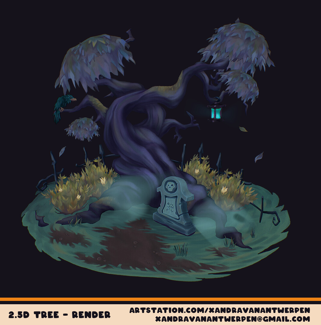 Xandra v. Antwerpen - CGMA - 2.5D Tree