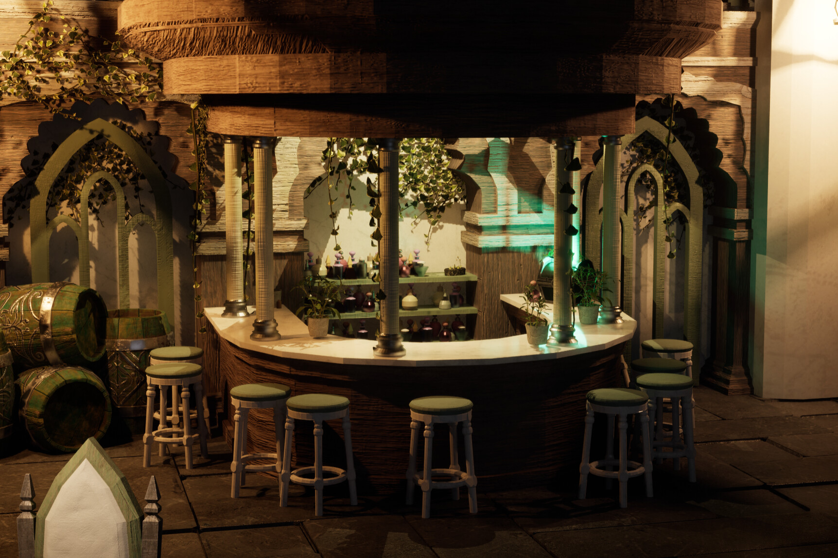 ArtStation - Elven Tavern
