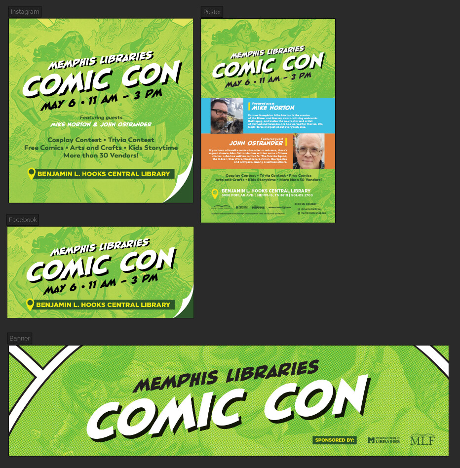 Some collateral made for the convention. 